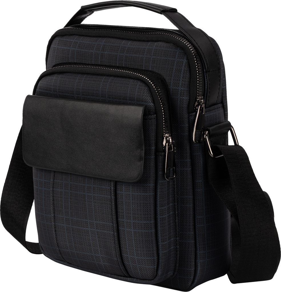 EAAKIE Herrentasche Flugbegleiter Schultertasche Umhängetasche Blau