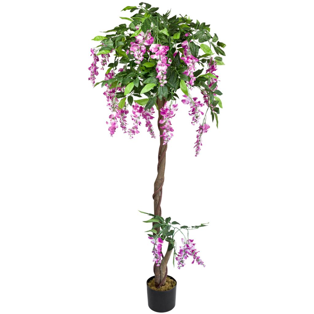Decovego Blauregen Wisteria Glyzinie Kunstpflanze, Produktbild 