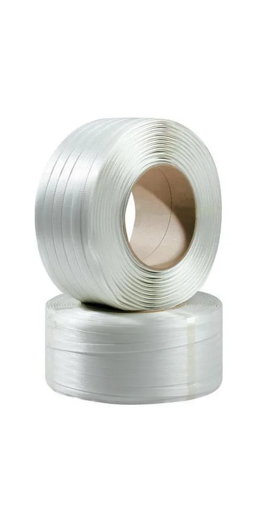 Feuillard de cerclage 19 mm pour palette lourde polyester 600m 500kp