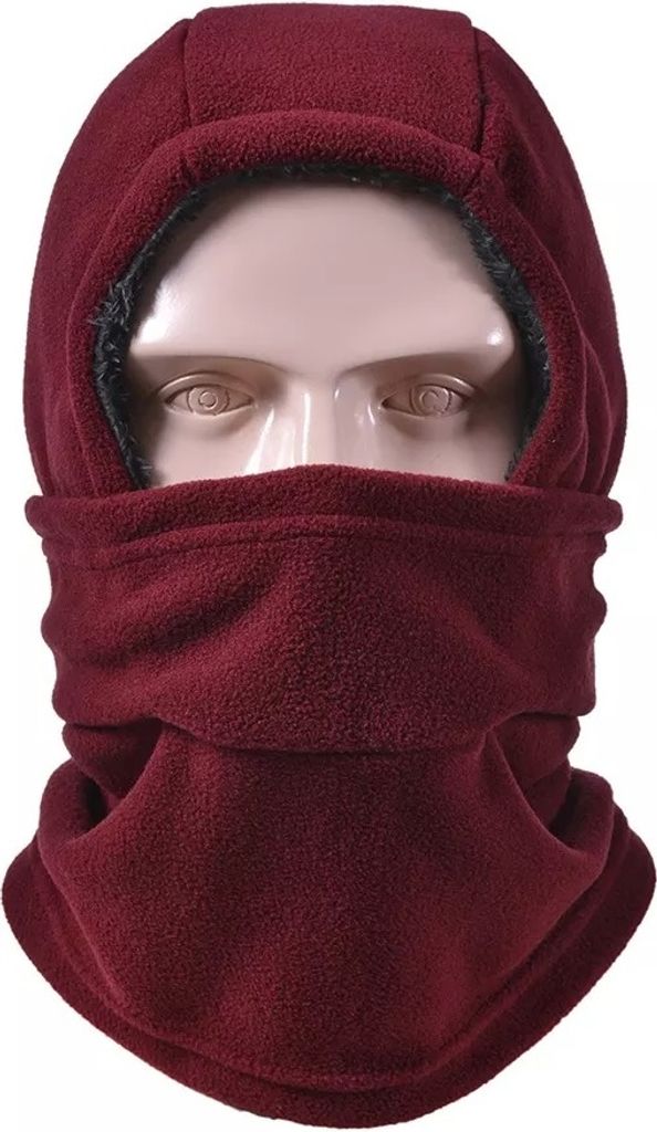 Winter Balaclava in Burgundy – Optimaler Schutz vor Kälte und Wind KP21447