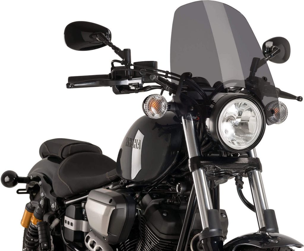Tmavě kouřová obrazovka PUIG Naked touring schválená ABE Obrázek produktu 