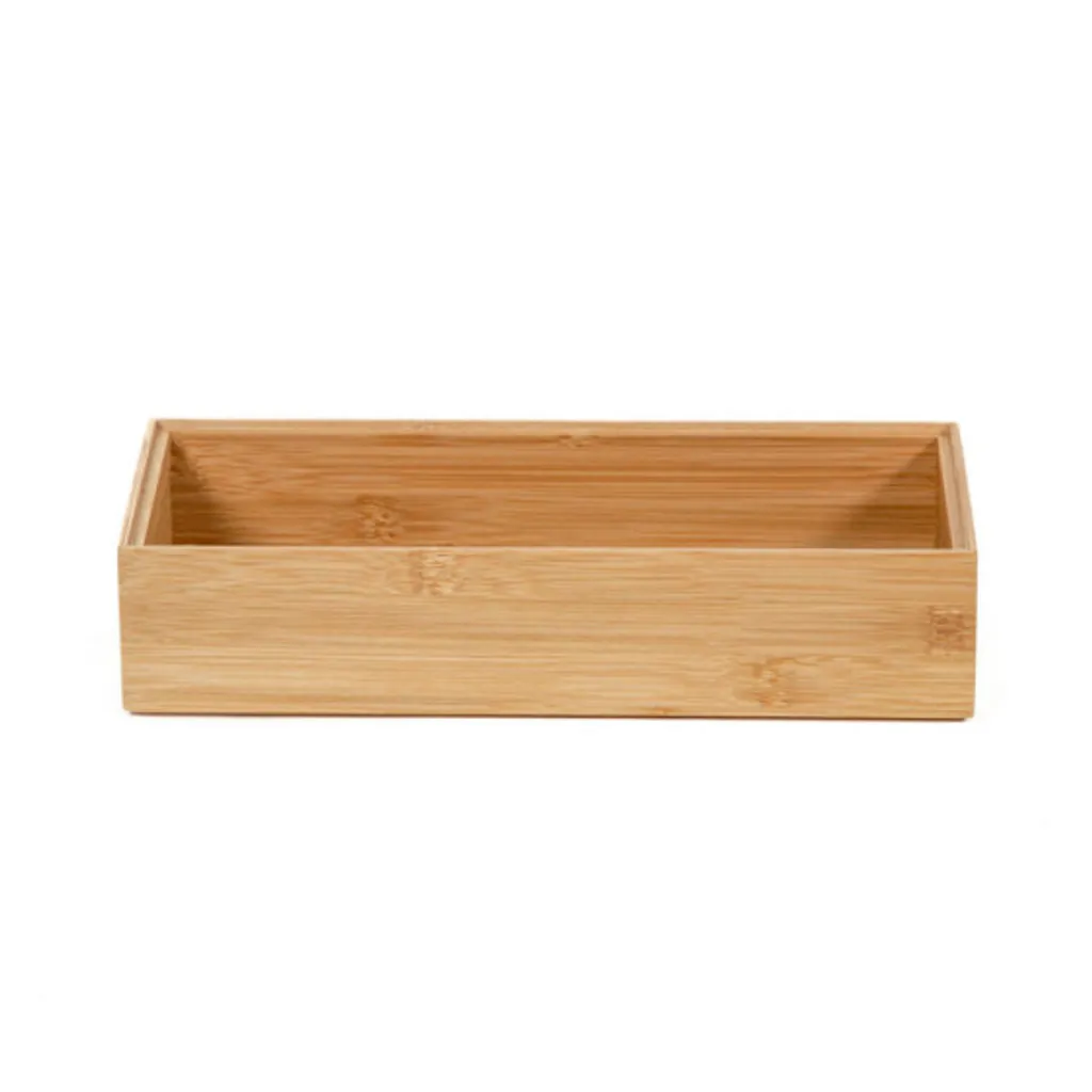 Organiseur cosmétiques en bambou durable Compactor - Format rectangulaire - 2