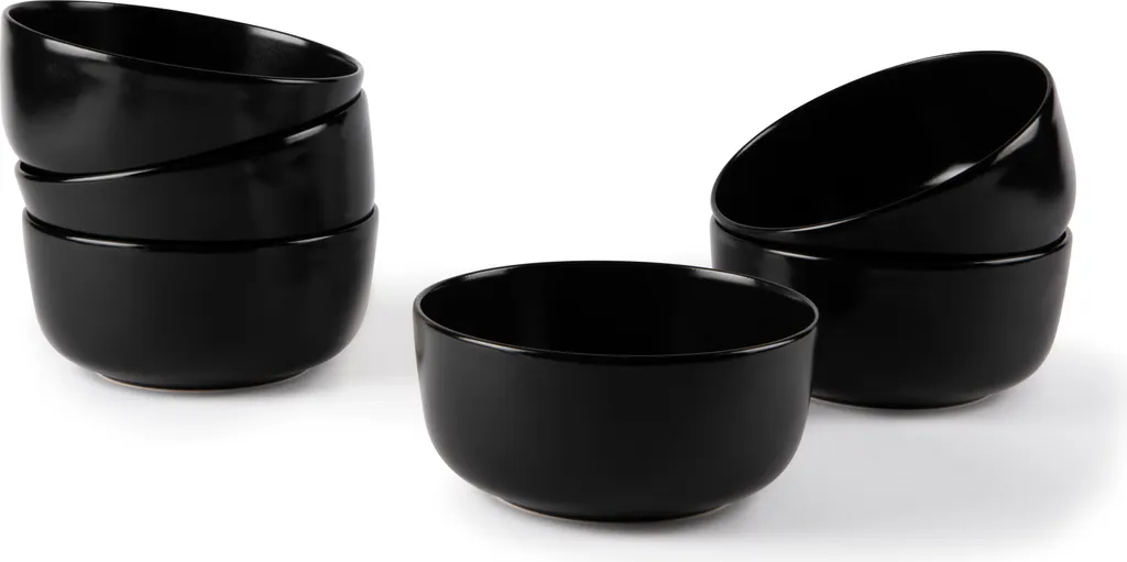 Set di 6 ciotole Excelsa in ceramica nordica nera