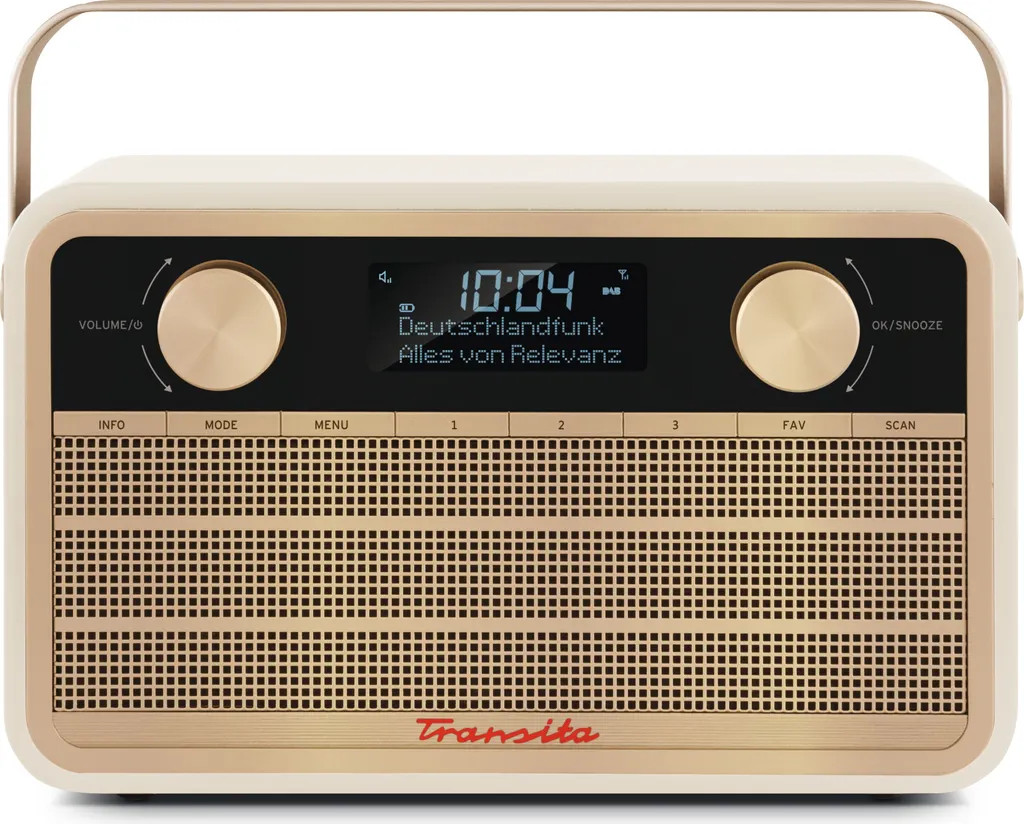Radio Portable DAB+ Technisat Transita 120 Beige avec Batterie Longue Durée
