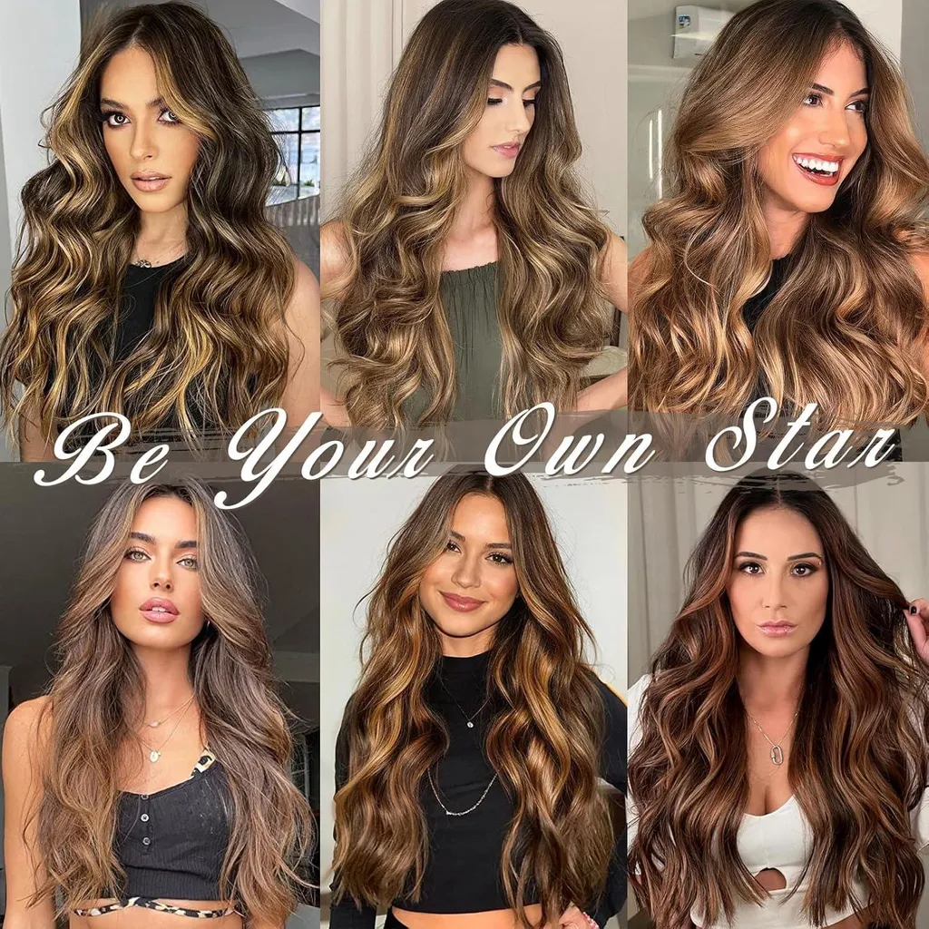 Extensions de Cheveux pour Mariage et Soirée 50cm Clips Ondulées - 6