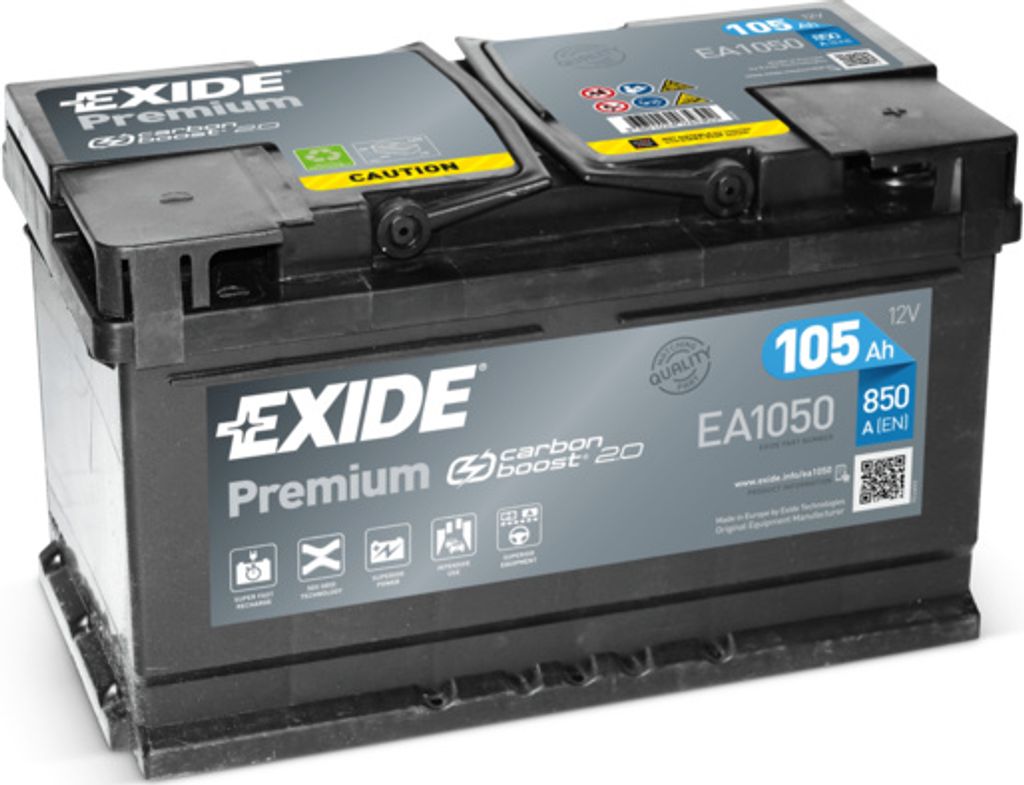 EXIDE Premium Starterbatterie 12V 105Ah 850A/EN B13 LH4 für Produktbild 