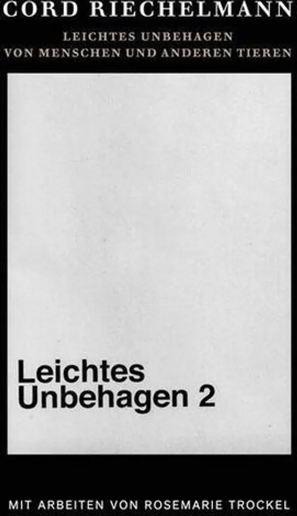 Livre d'Art et Essai Philosophique Leichtes Unbehagen 2 Riechelmann