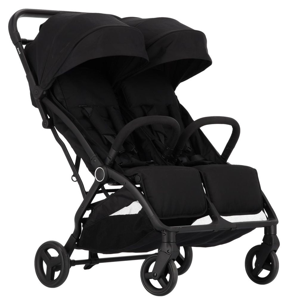 Puck Zwillingsbuggy Komplett - Nicky - Schwarz | Produktbild 
