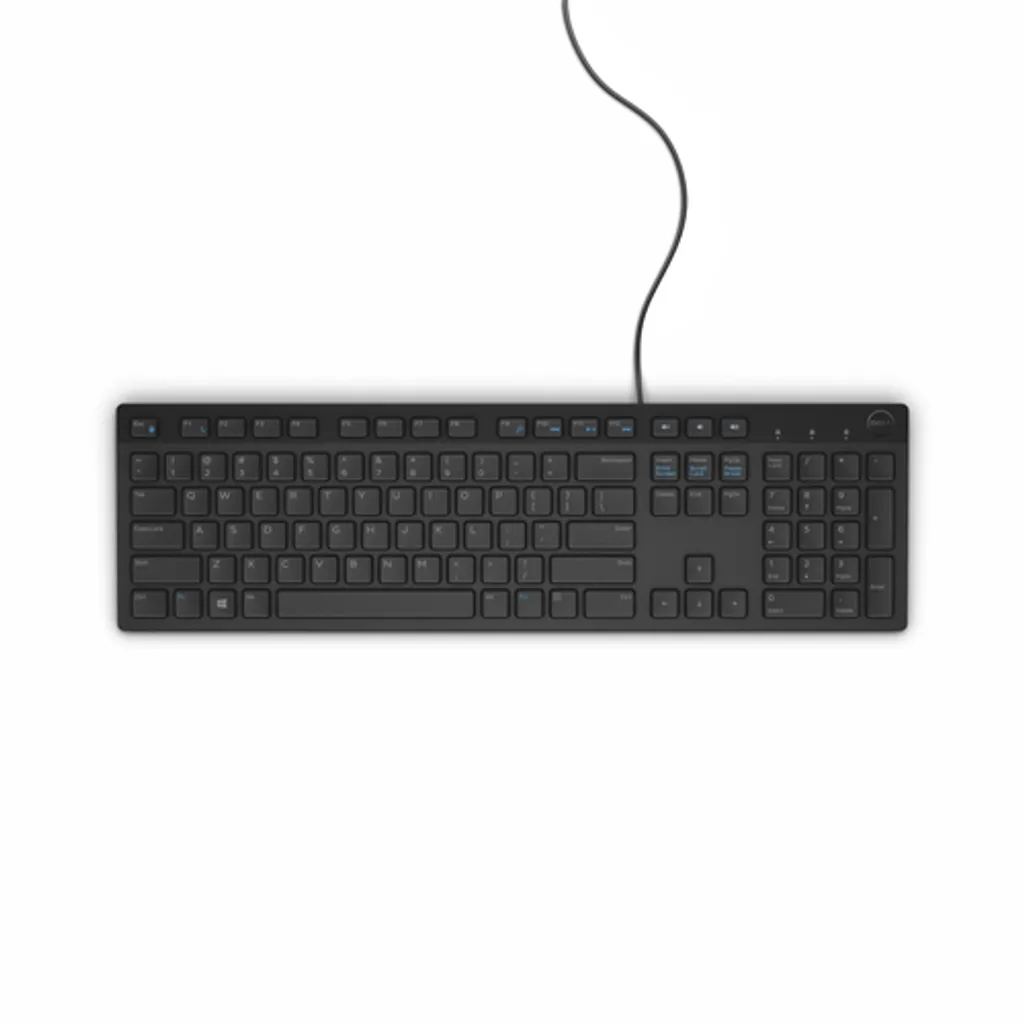 Clavier Bureautique Dell KB216 Filaire - Idéal pour le Télétravail et Bureau