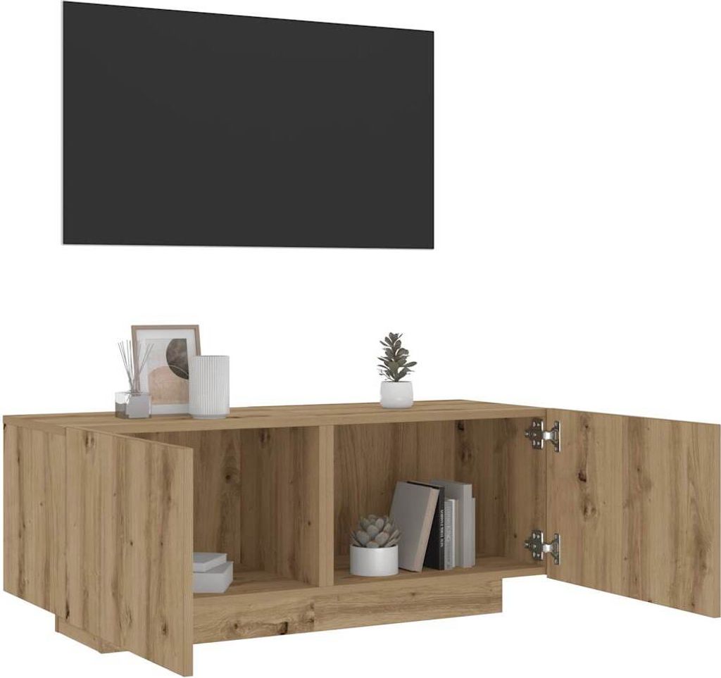 "2026 Promotion" TV-Regal Artisan-Eiche 100x35x40 cm Holzwerkstoff - TV-Regal CC31661