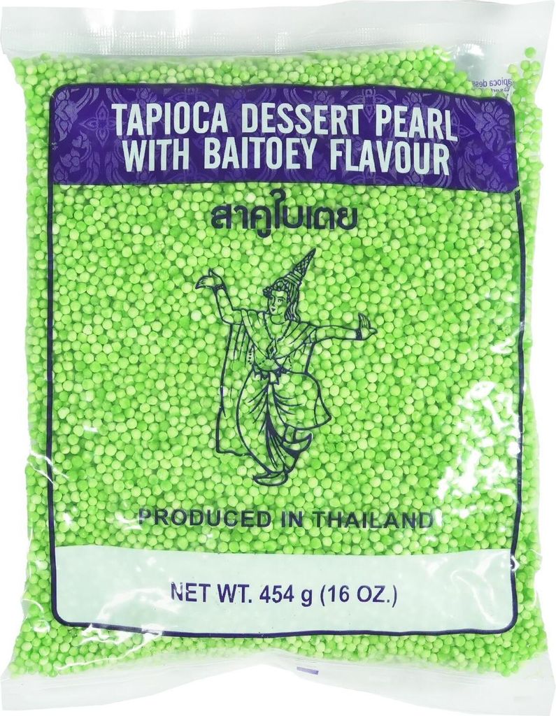 Thai Dancer Tapioka Dessert Perlen mit Pandan Geschmack Produktbild 