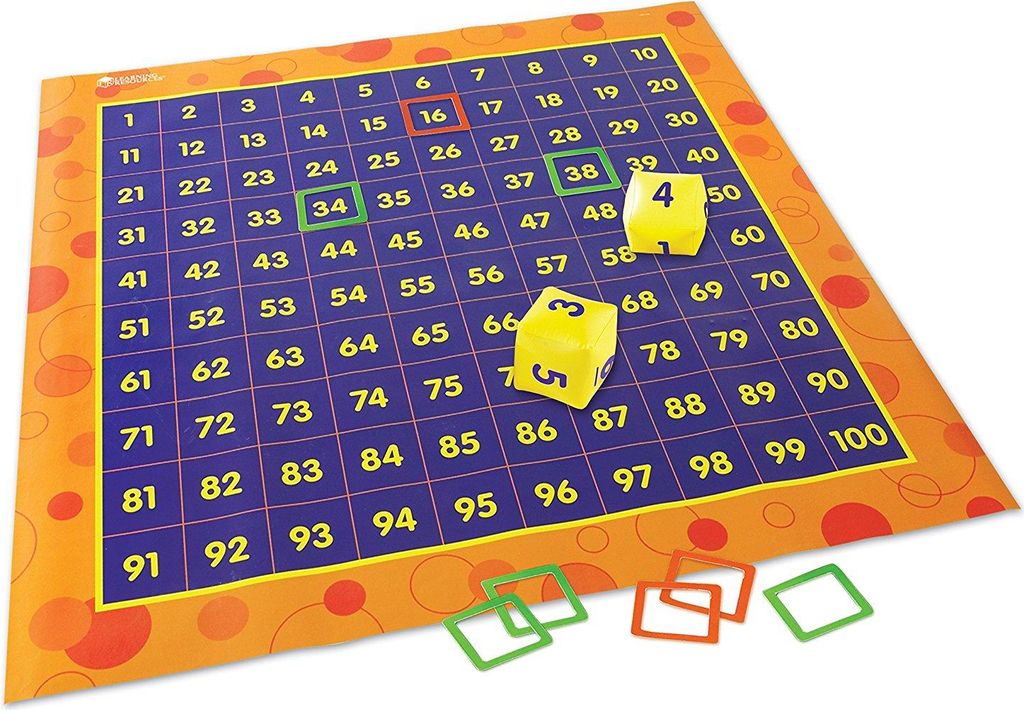 Learning Resources Hip Hoppin' Hundred Mat Hundreds Zdjęcie produktu 