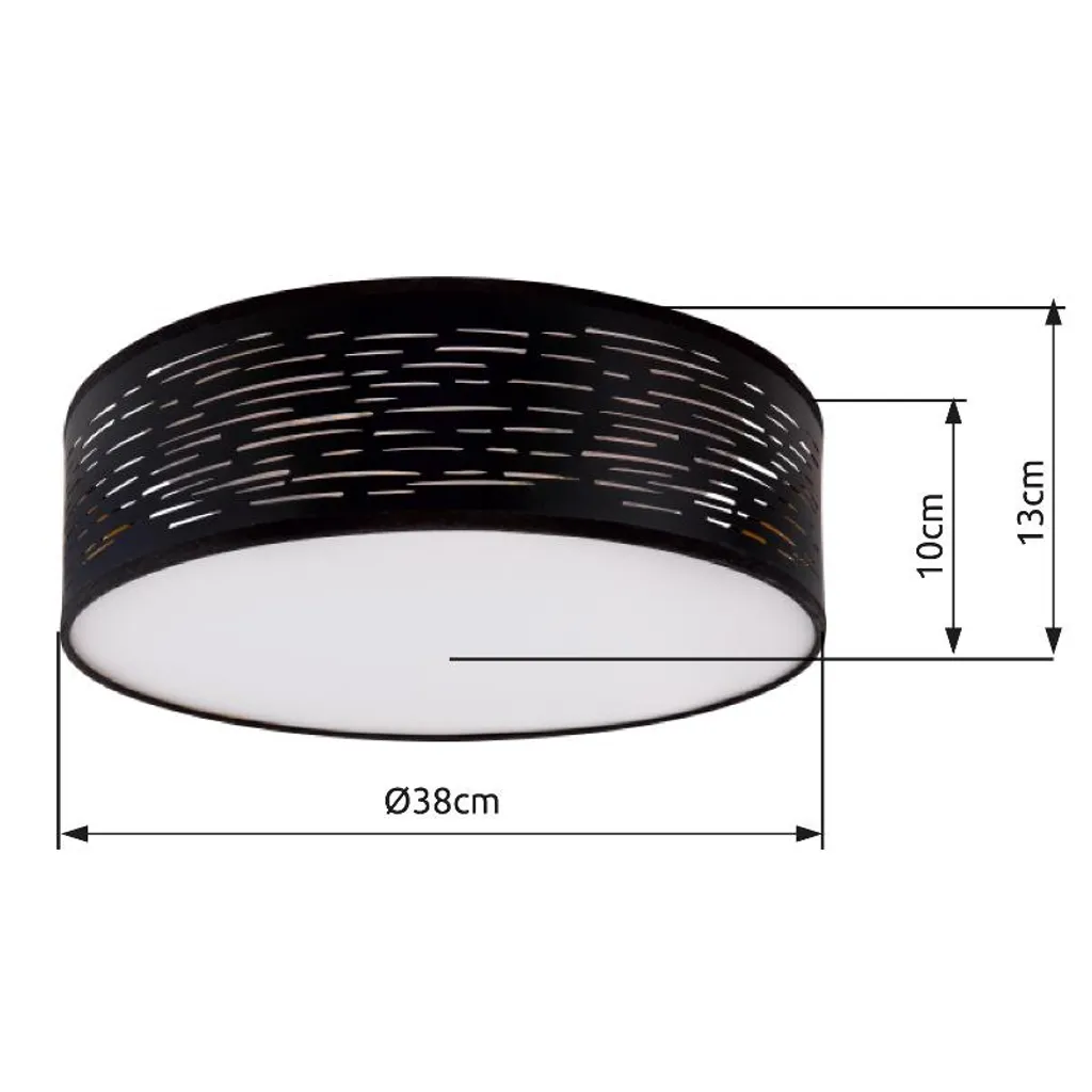 Globo Lighting LED Metallo Nero - Lampada Soffitto Professionale - 3