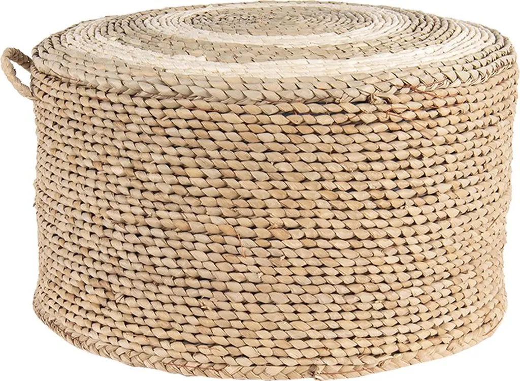 Pouf da Meditazione Clayre & Eef in Paglia Naturale Marrone