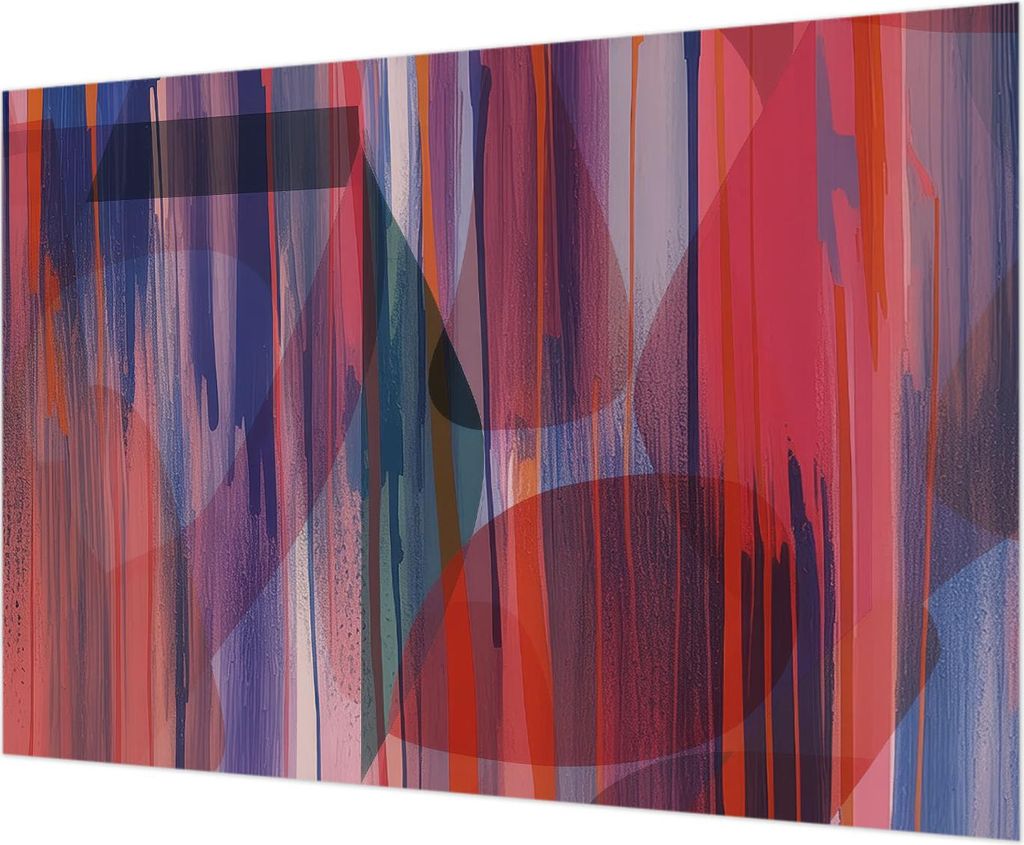 Wandtapete - Dekorative Tapete für Wohnzimmer - Tapetenfolie für Wanddekoration - 208x146 cm - Regenbogenstreifen