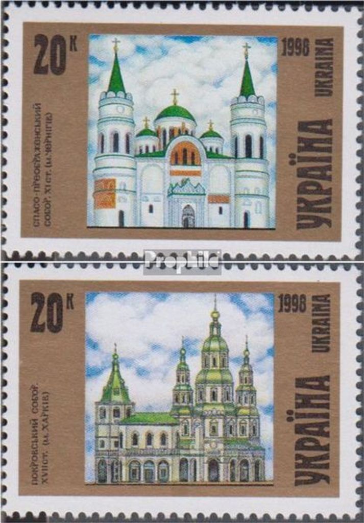 Briefmarken Ukraine 1998 Mi 280-281 (kompl.Ausg.) postfrisch Kirchen
