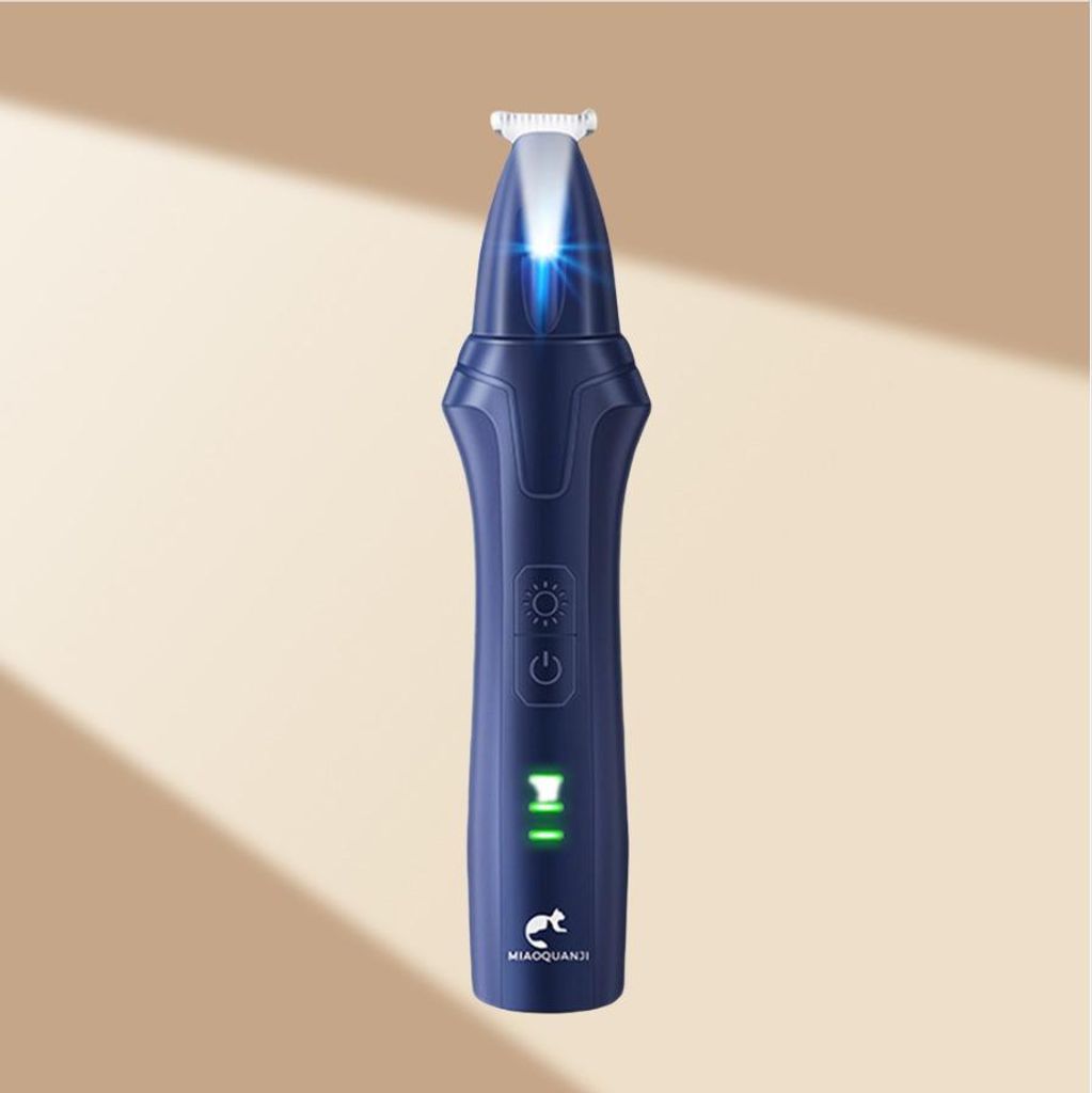 INF Tierpfoten-Trimmer: Breite Klinge, präzise Pflege Blau