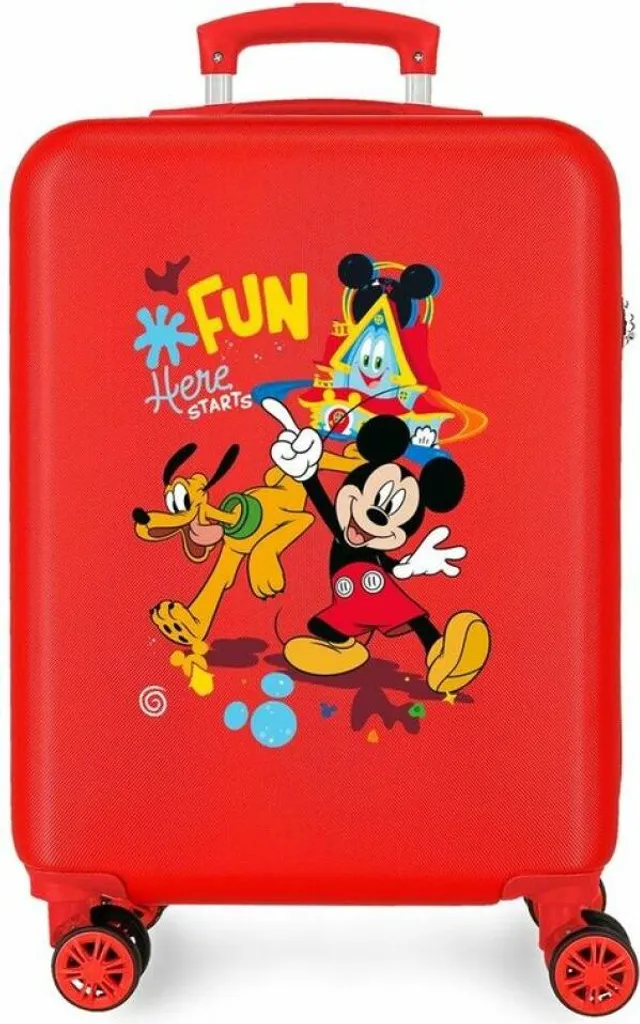 Valise cabine Disney Mickey Here Stars ABS 55 cm - Bagage rigide bleu