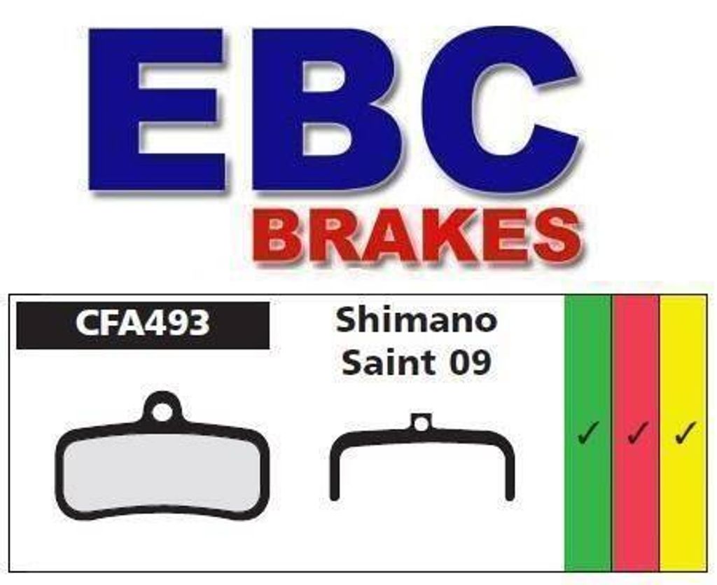 EBC remblokken voor Shimano Acera, Alivio, Deore XT, EP8, Productafbeelding 