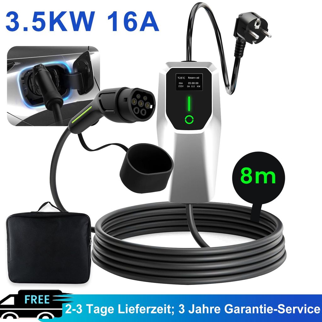 Câble de recharge pour voiture électrique de type 2 E, Image du produit 
