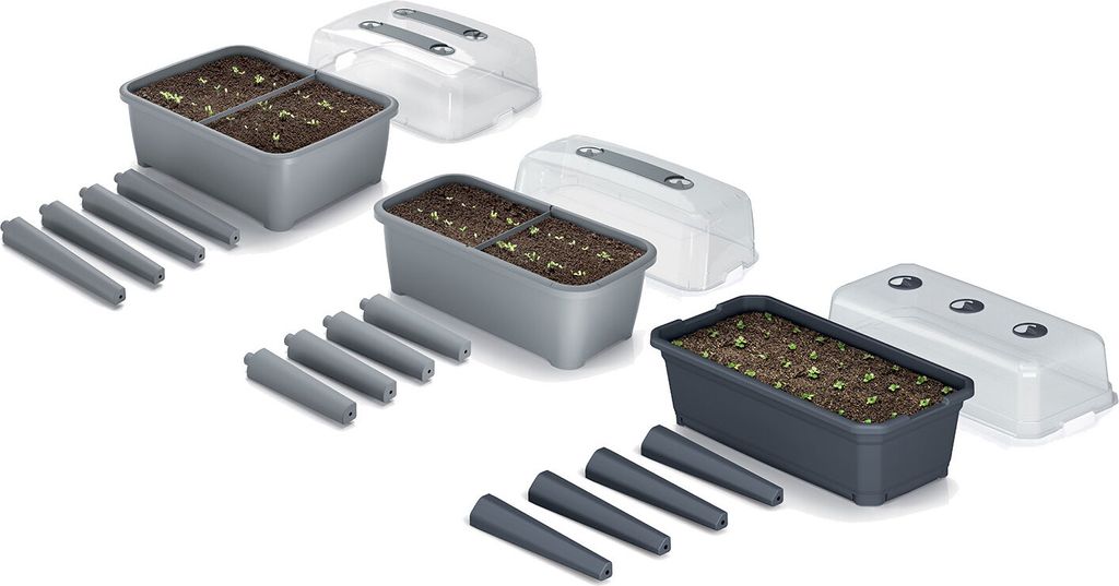 Gewächshaus RESPANA PLANTER SET - anthrazit Produktbild 12