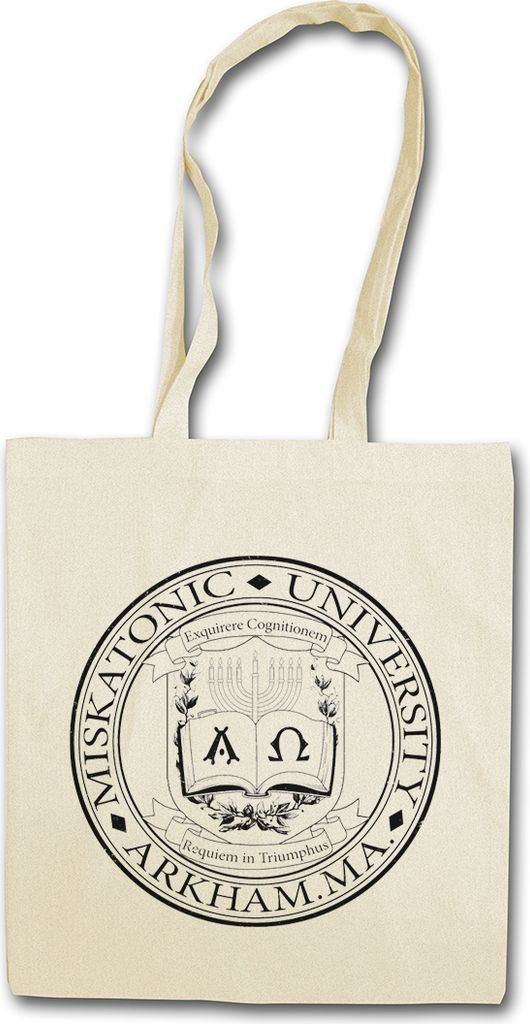 Urban Backwoods Miskatonic Logo II, Stofftasche, Farbe: Beige