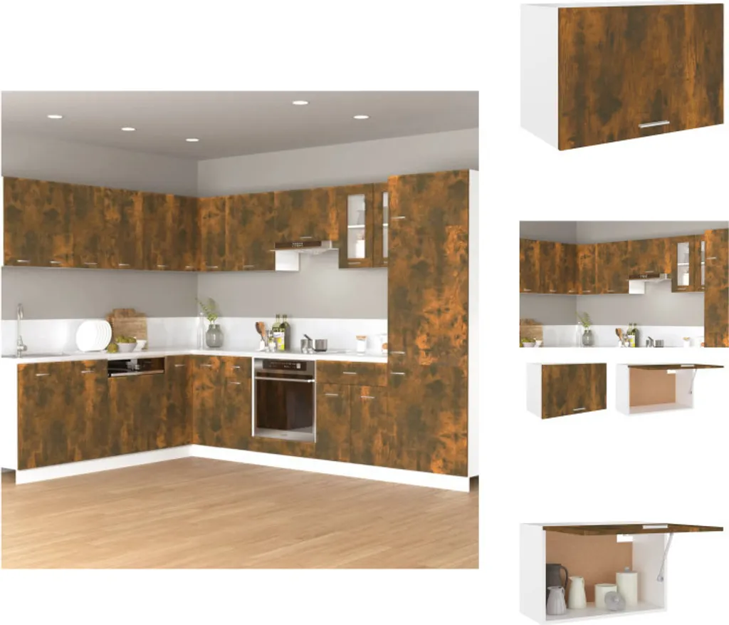 vidaXL Armadio a Muro Rovere Fumé 60x31x40 cm - Mobili Cucina Robusti