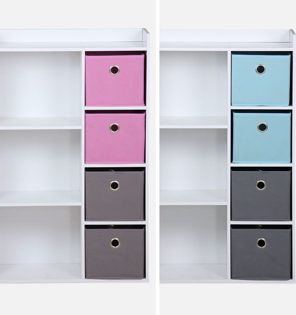 sweeek - Kinderschrank in weiß - Blau Produktbild 6