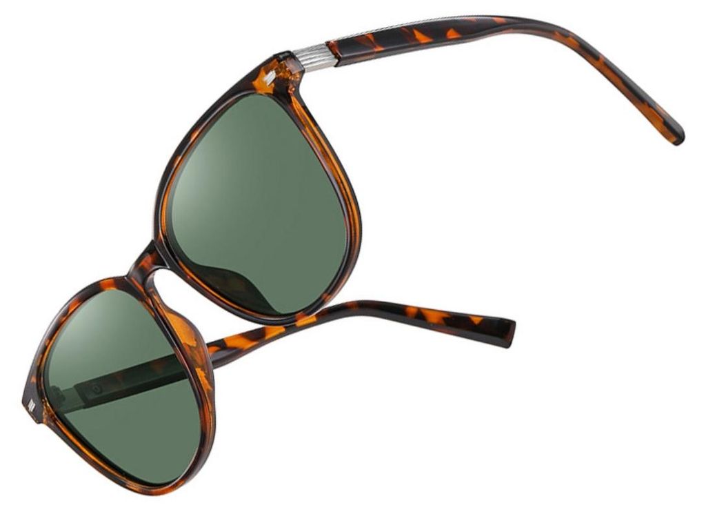 INF Polarisierte Oversize Sonnenbrille PC+TAC 15.4x13.1cm für Auto Grün