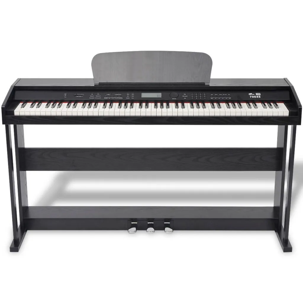 Piano Numérique 88 Touches Noir vidaXL pour Jouer sans Encombrement - 9