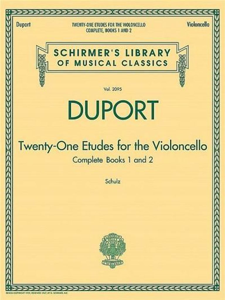 Duport, J: Duport - 21 Etudes for the Violoncello, Complete