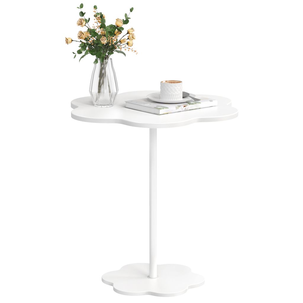 Kleiner Couchtisch, Blumenförmiger Schreibtisch-Teetisch, Beistelltisch im modernen Stil, minimalistischer Couchtisch für die Mitte des Wohnzimmers