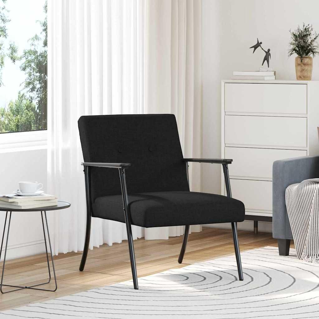 "Schlussverkauf" 1 PERSON Fernsehsesel - Sessel Schwarz 59x75x78 cm Stoff C16576