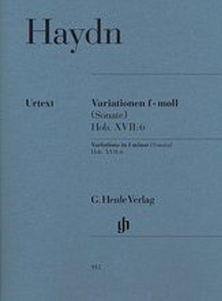 Variationen f-Moll (Sonate) Hob.XVII:6 :für Klavier