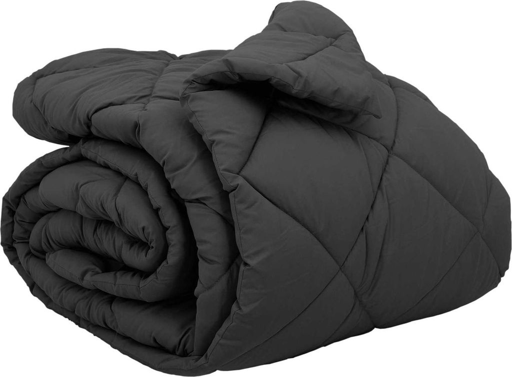 Winterbettdecke Anthrazit 220 x 240 cm Mikrofaser