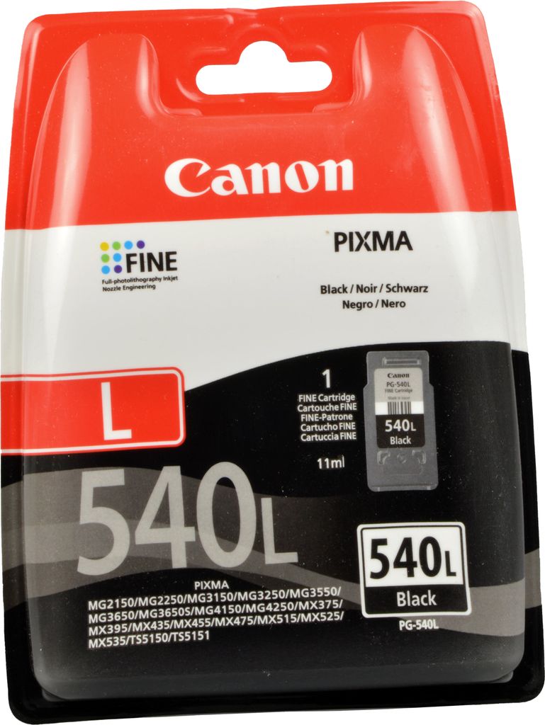 Canon PG-540L Tintenpatrone Schwarz mit mehr Reichweite, Produktbild 