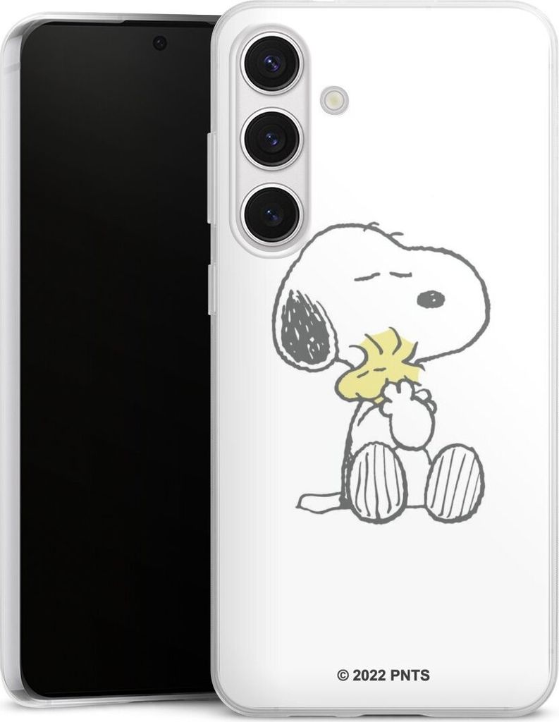 DeinDesign Slim Hülle für Samsung Galaxy S24+ Silikon Case Ultra Dünn Handyhülle Liebe Peanuts Snoopy