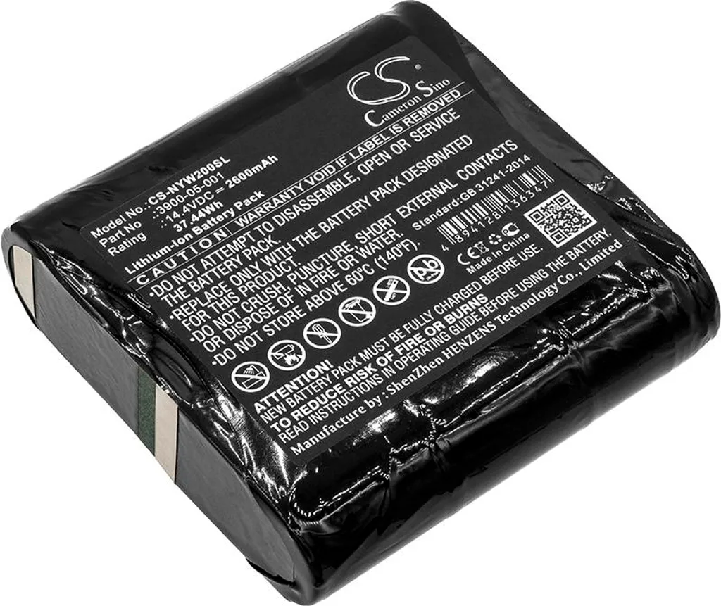 Batterie Rechargeable pour Testeur Noyes W2003M et 3900-05-001 TECHTEK