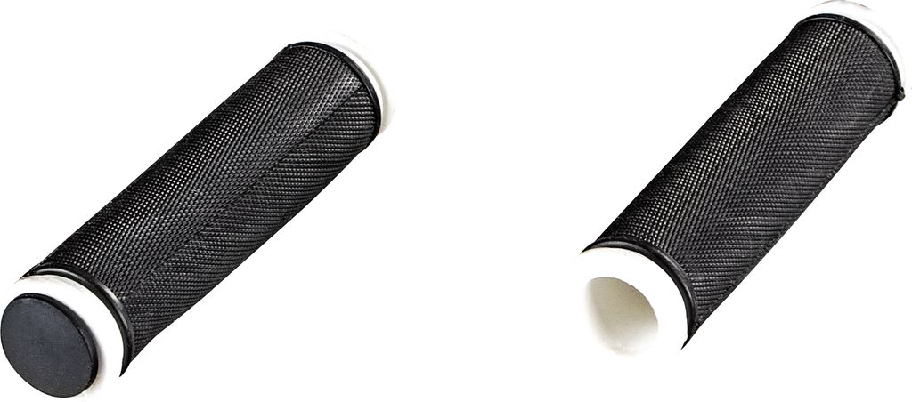 Galano Toxic Griffe 124 mm 22,2 mm Fahrradgriffe Grips Lenkergriffe Set rechts links Gummigriffe rutschfest MTB Mountainbike (schwarz/weiß)