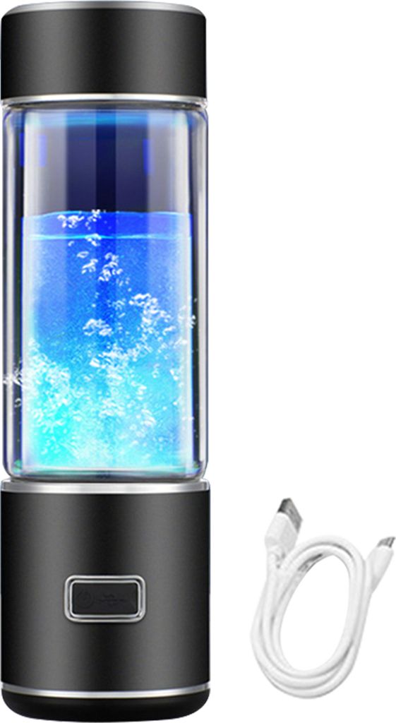 300 ml wasserstoffreiche Wasserflasche, tragbarer Wasserstoff-Wassergenerator aus Glas, gesunder Trinkbecher aus Glas, Geburtstagsgeschenk