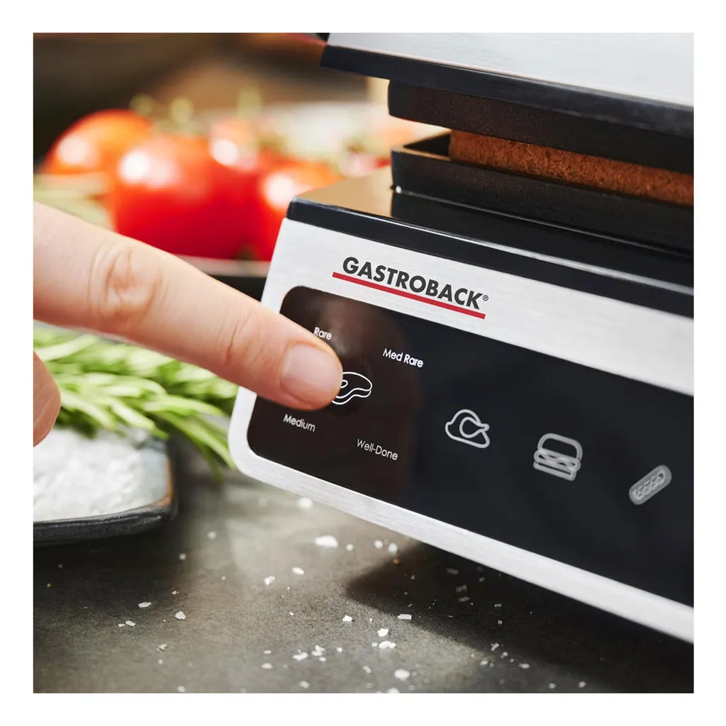 Gastroback Gril de contact Design BBQ Advanced Smart avec sonde de cuisson - 8