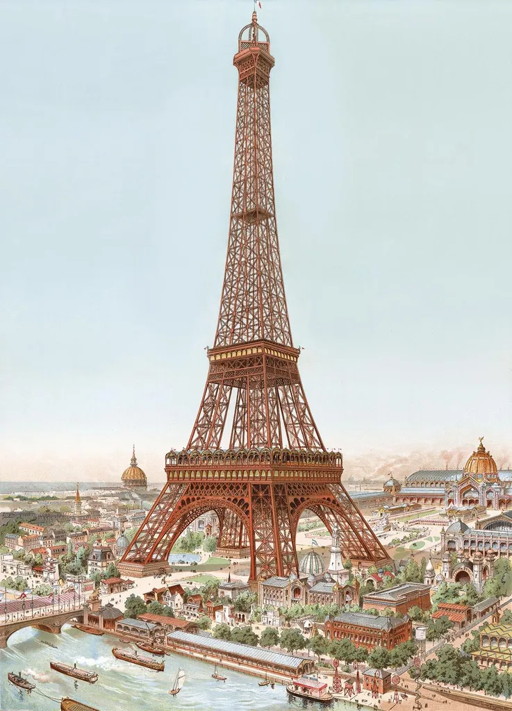 Puzzle d'art en bois 80 pièces Tour Eiffel Michèle Wilson fabriqué en France