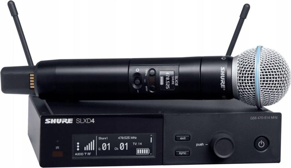 Shure SLXD24E/B58-G59 wireless microphone system Immagine del prodotto 