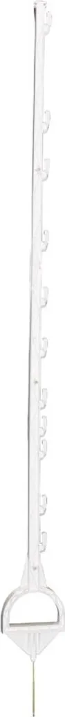 Piquet de clôture électrique Gallagher 1,55m à étrier - Lot de 5 blanc