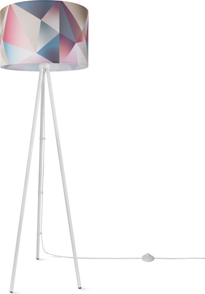 Stehlampe Wohnzimmer Modern E27 Leselampe Stehleuchte Stativ Retro Lampenschirm