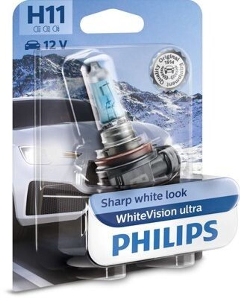 1x PHILIPS H11 Glühlampe Fernlicht 12V 55W PGJ19-2 Halogen 12362WVUB1