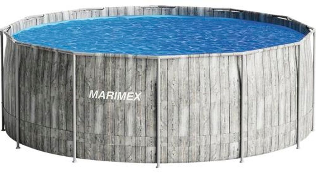 Aufstellpool Framepool Marimex rund 366 x 122 cm grau inkl. Skimmer