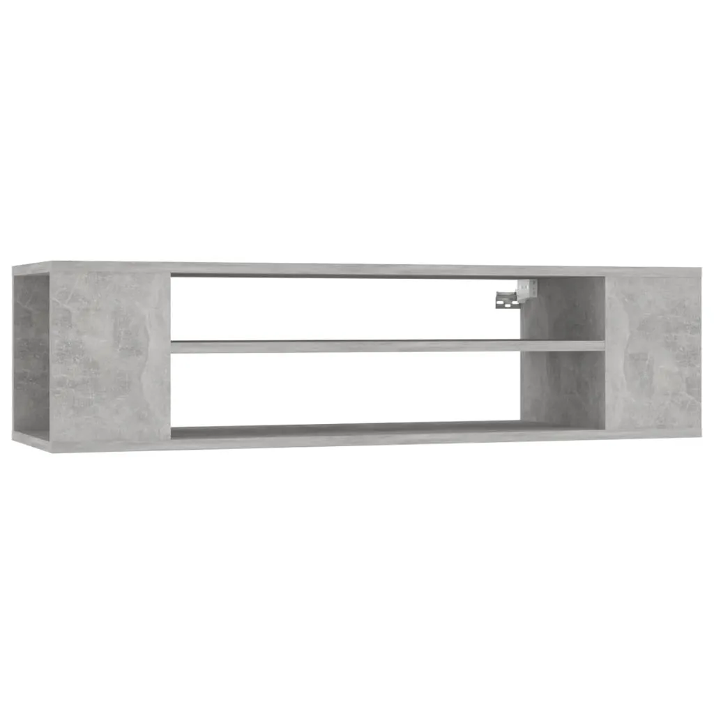 Pensile TV grigio cemento 100x30x26,5 cm materiale a base di legno