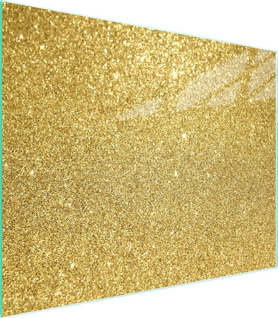 Glasschneidebrett 52x40 Gold
