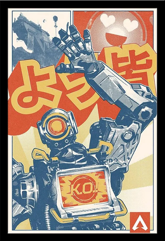 Poster Pathfinder Manga Apex Legends : Cadre Shinsuke Interchangeable Noir